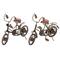 11" Bronze Metal Vintage Bicycle Sculptures, 2ct.